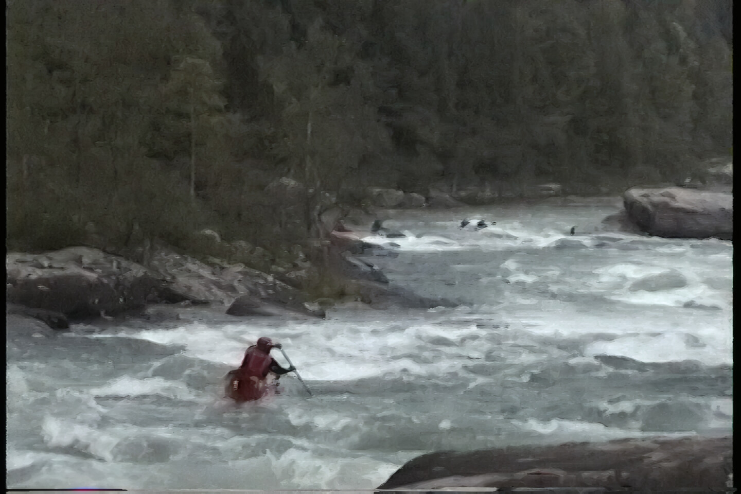 Open Canoes on the Upper Gauley featuring The Tubes - Raw Video 1995