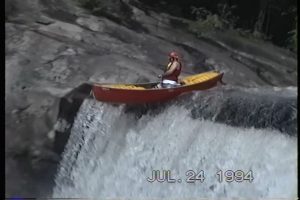 Open Canoes on Baby Falls - Raw Video 1994
