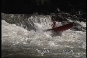 Fluffy Bull Sluice in Open Canoes - Raw Video1994
