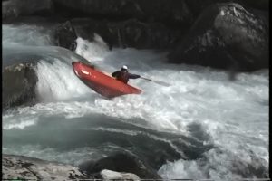 Don Kinser canoeing Humpty Dumpty Rapid, LRC, AL