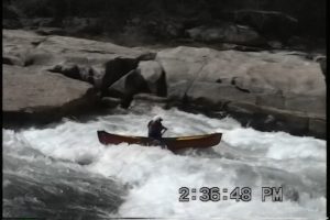 Don Kinser canoeing the Tygart RIver below Moats Falls, WV