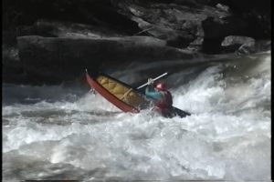 Steve Frazier Canoeing Raven Chute at 3.5ft